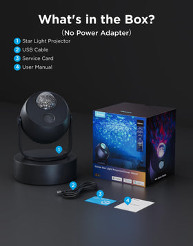 Govee Star Light Projector includes 18 white noise tracks for relaxation.