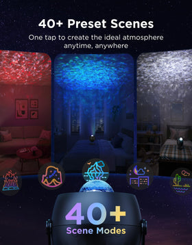 Govee Star Light Projector features 4 RGBW LEDs for rich color blends.