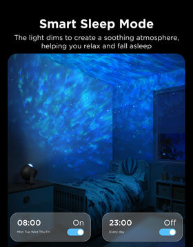 Govee Star Light Projector operates quietly to support peaceful nights.