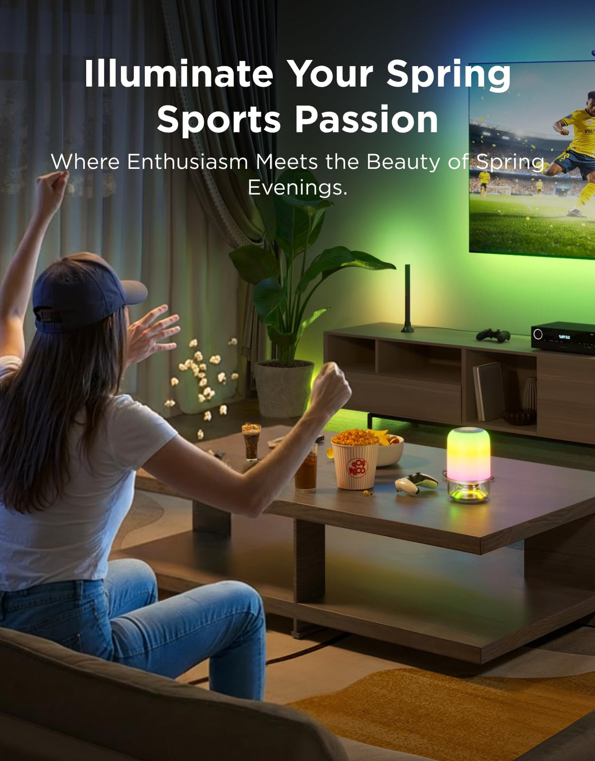 Govee lamp LED beads close-up for vivid DIY color customization