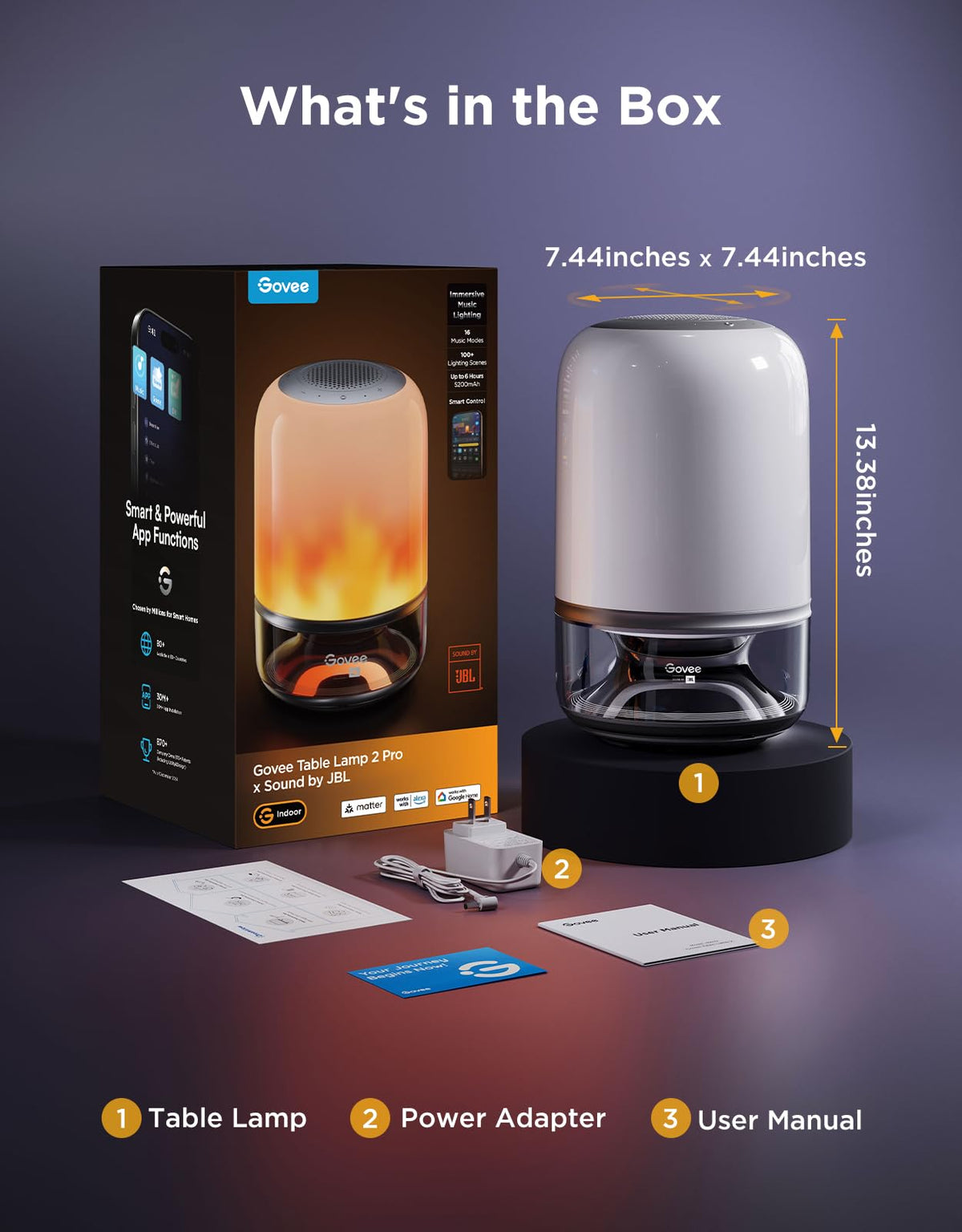 Ideal desk setup for bedrooms and living rooms with RGBIC lighting