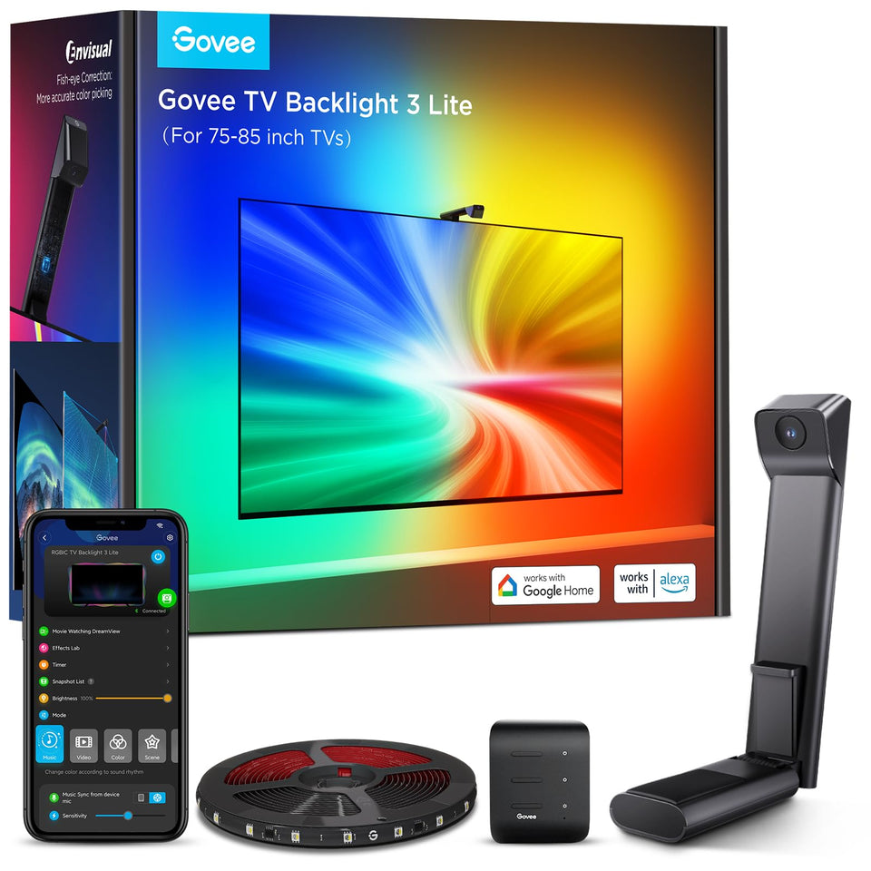 Govee TV Backlight 3 Lite with fish-eye correction improves edge color accuracy