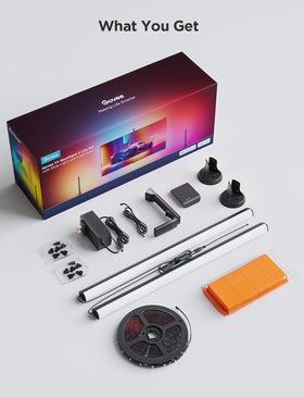 Easy adhesive setup with stable mounting for quick on-screen sync