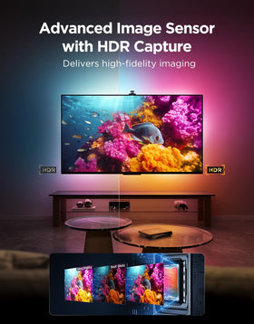 Close-up of Govee TV Backlight 3 Pro strip shows dense LEDs for bright lighting.