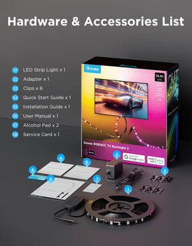 Govee TV LED Backlight 2 voice control with assistant compatibility