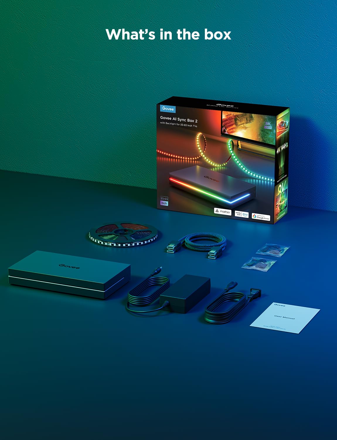 Govee VRR and ALLM support for smoother video playback.