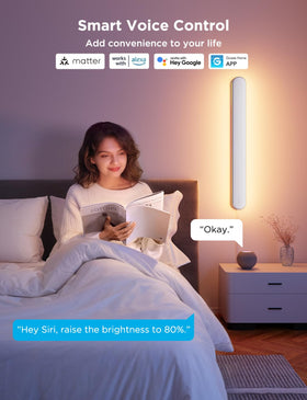 Govee wall sconces with Matter, Alexa, and Google Assistant compatibility for smart control