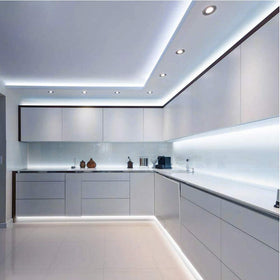 Govee LED strip runs on 12V with a safety-tested adapter.