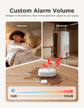 GoveeLife adjustable alarm with mute function for flexible alerts.