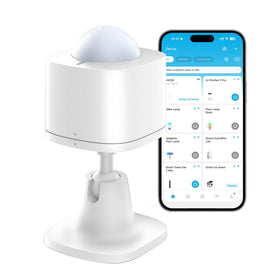 GoveeLife motion sensor front view showing compact wireless design for hands-free automation