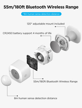 GoveeLife motion sensor side design highlighting discreet installation in tight spaces