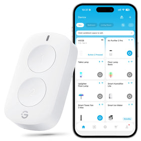 GoveeLife Smart Mini Button Switch in action enabling quick multi-device control.