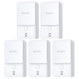GoveeLife water leak detectors 5 pack mounted in kitchen for early moisture alerts