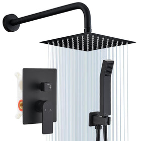 GOXIUHAN 8-inch rain shower head delivers immersive water flow and sky-like coverage.