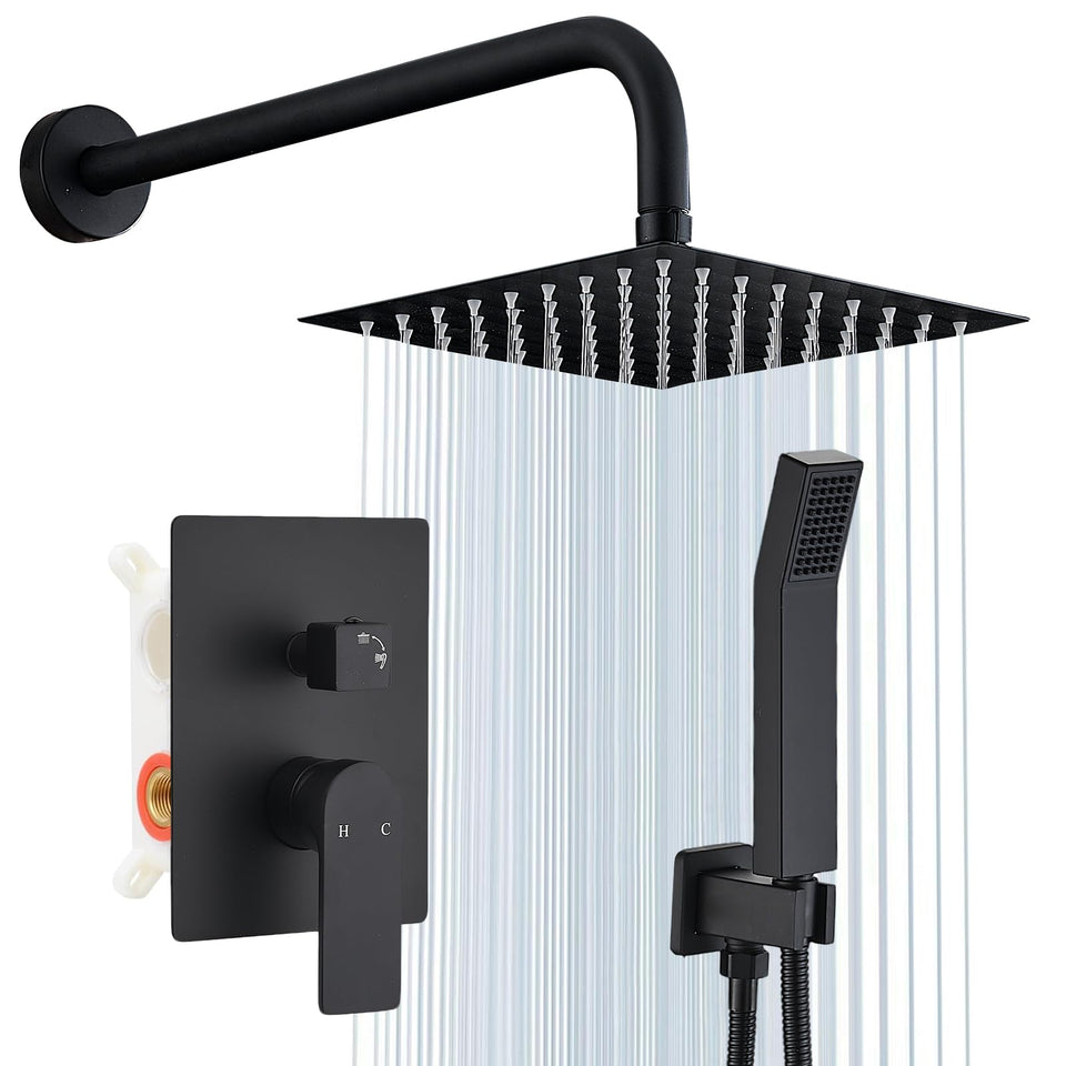 GOXIUHAN 8-inch rain shower head delivers immersive water flow and sky-like coverage.