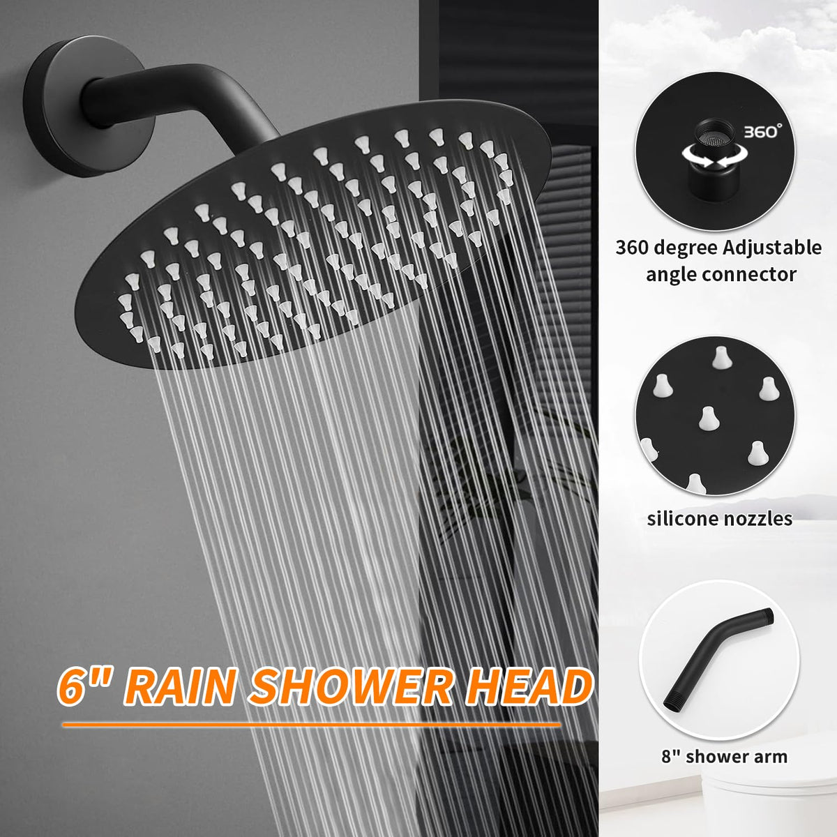 GOXIUHAN tub spout with diverter enables easy tub filling.