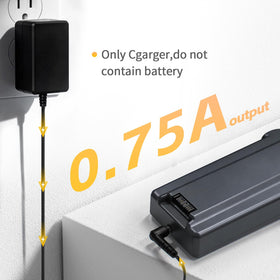 GOXX fast charger plugged into a 110V outlet for dependable charging