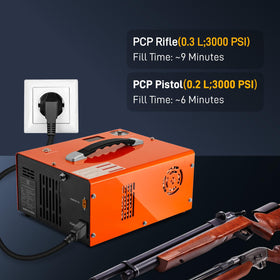 Goyojo dual-power PCP air pump ready for home or vehicle use