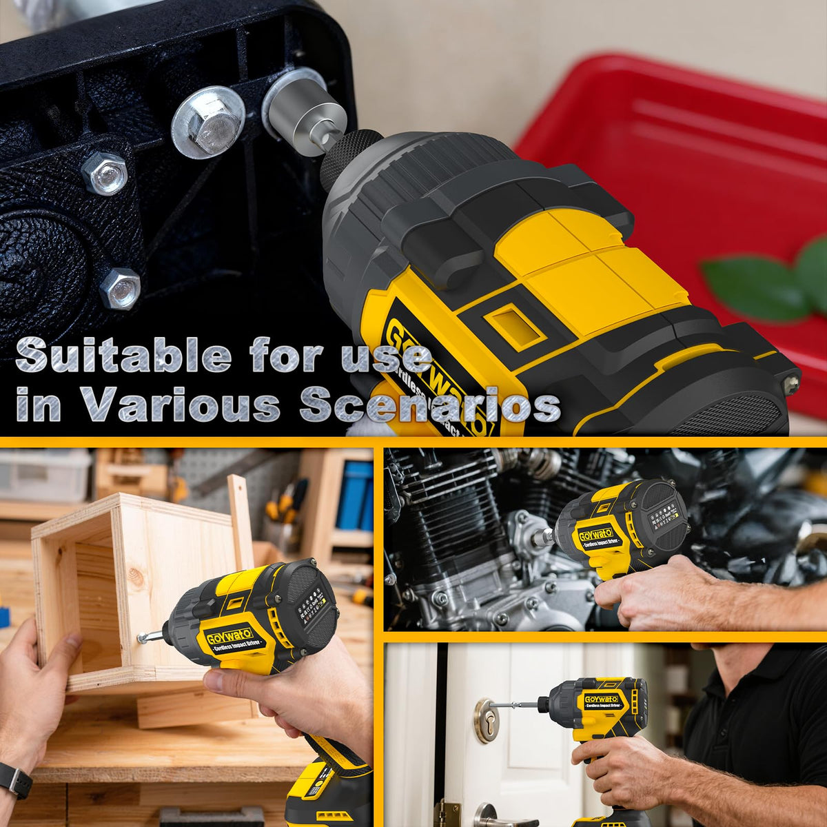 GoYwato ergonomic design with soft grip reduces hand fatigue