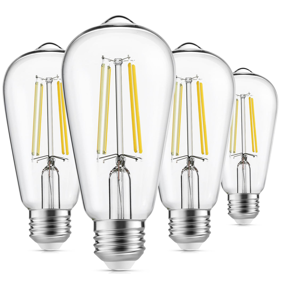 Gozelux Edison bulb with clear glass showing vintage filament glow