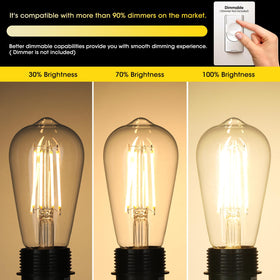 Gozelux open-fixture friendly bulb creates a welcoming atmosphere.