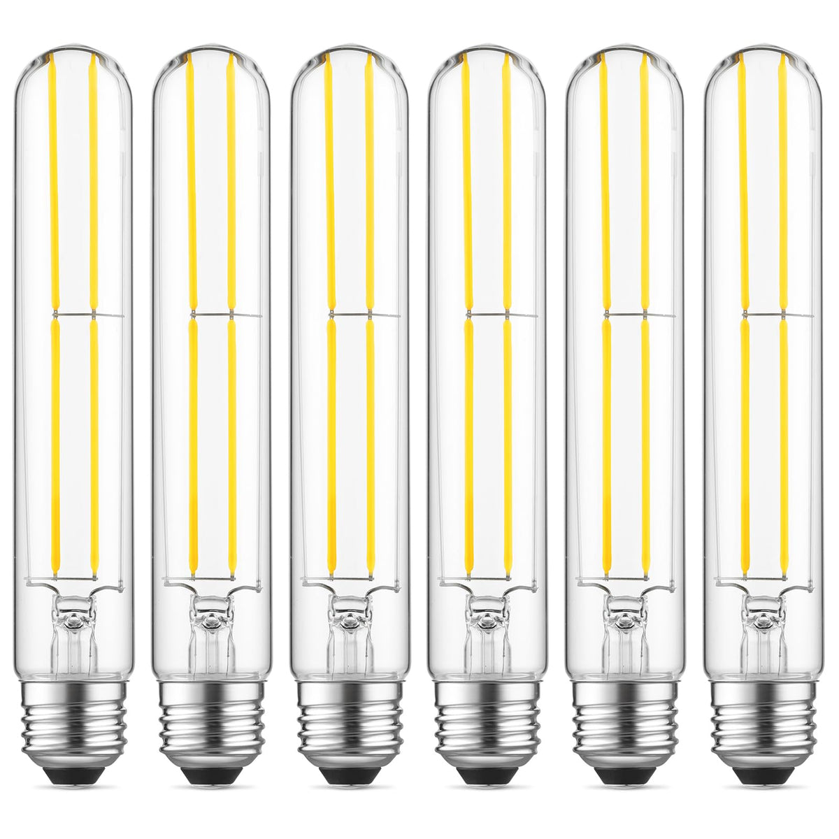Gozelux tubular LED Edison bulb in clear glass for vintage glow