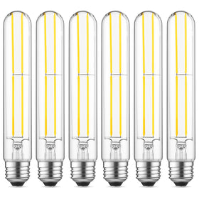 Gozelux tubular LED Edison bulb in clear glass for vintage glow