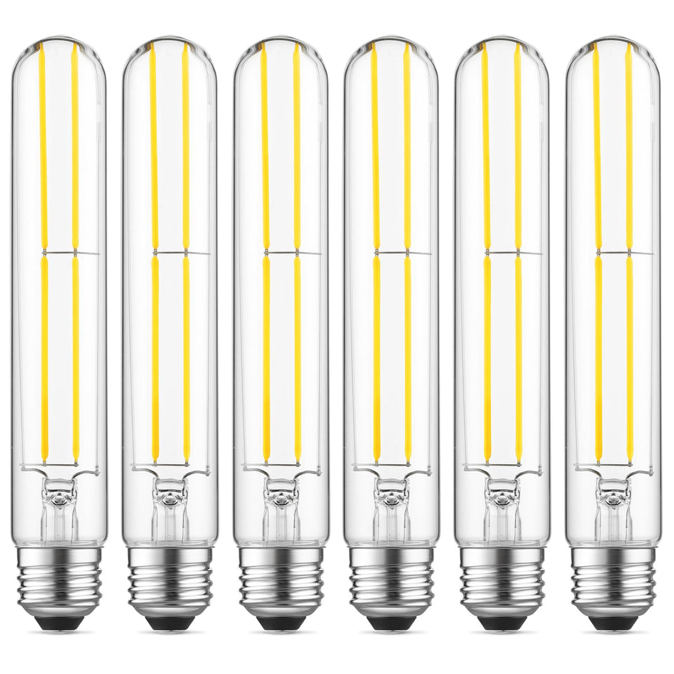 Gozelux tubular LED Edison bulb in clear glass for vintage glow