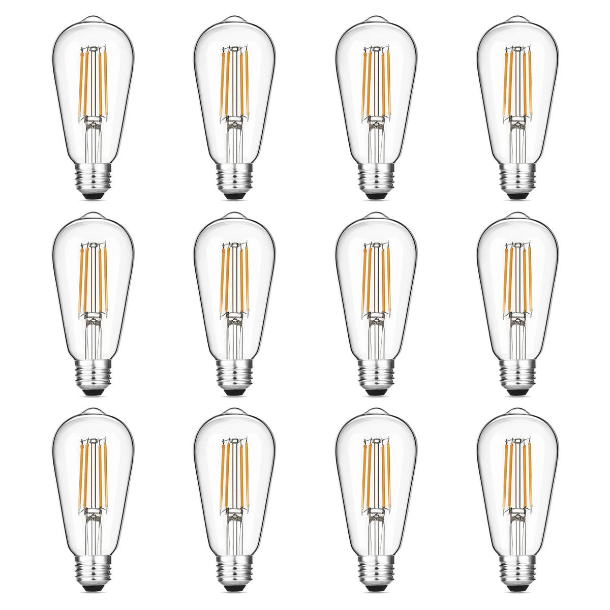 Gozelux vintage LED Edison bulb 60W equivalent for warm ambient lighting.