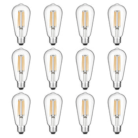 Gozelux vintage LED Edison bulb 60W equivalent for warm ambient lighting.