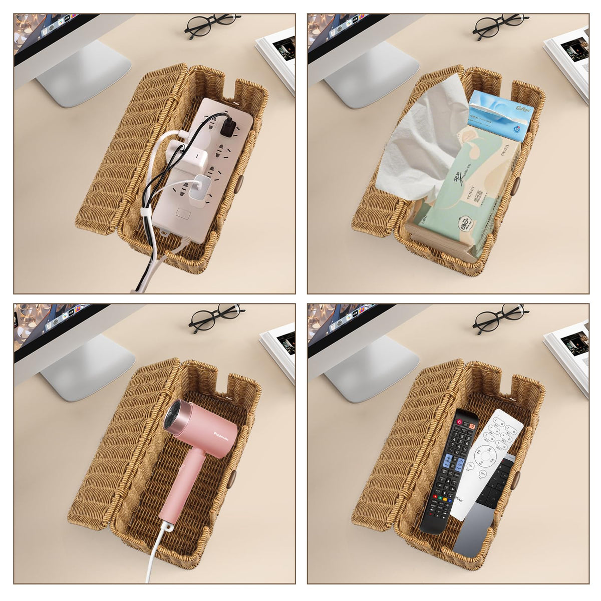 Gozola home office decor as a cable organizer.