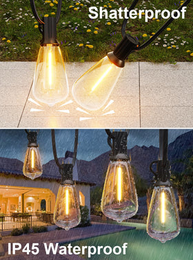 GPATIO dimmable outdoor lighting lets you tailor mood from bright to soft.