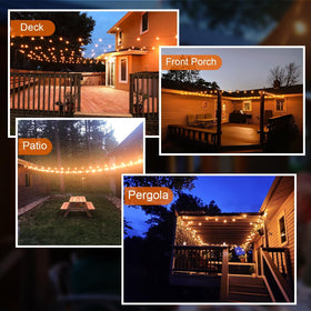 GPATIO easy-install hooks simplify hanging on porches, gazebos, and events.