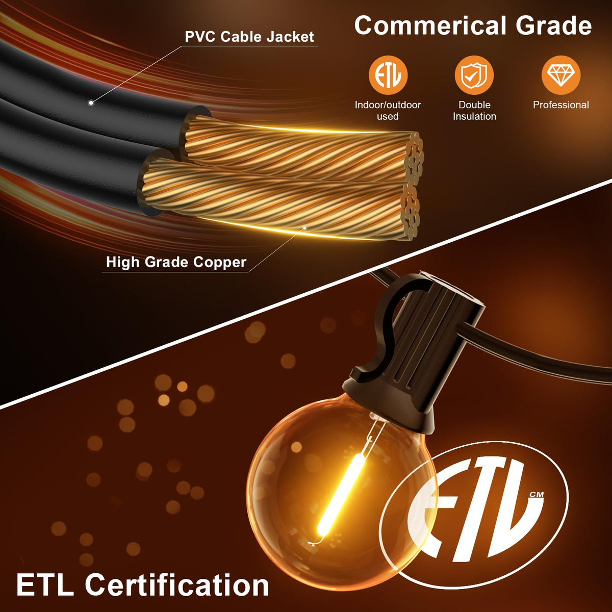 GPATIO waterproof sockets ensure weather-ready performance for outdoor decor.