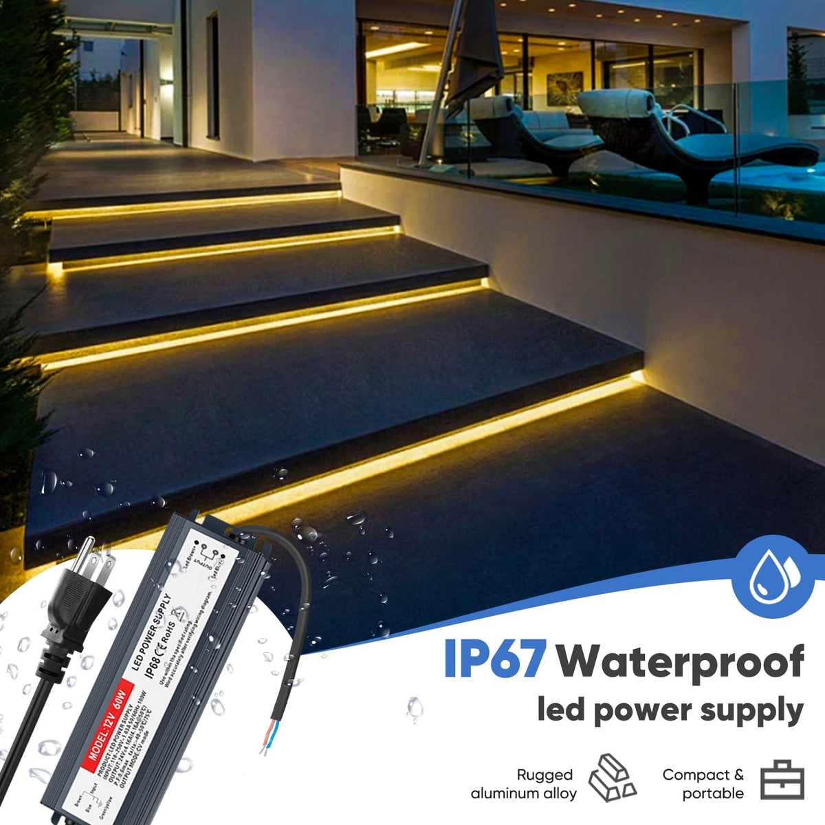 GPJYD compact aluminum body aids heat dissipation for stable operation.