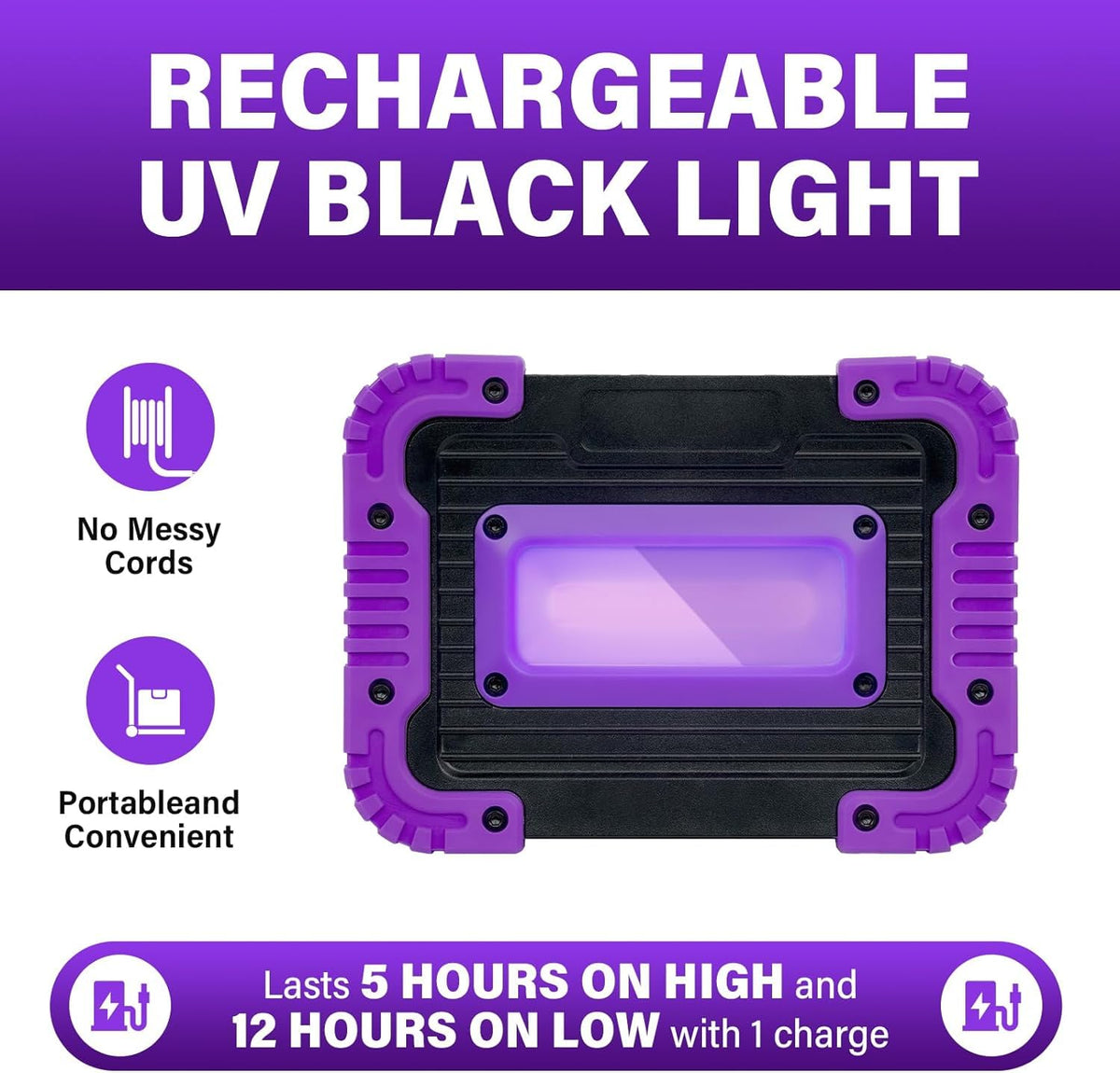 GPRK 395nm UV glow with 20W output for neon effects.