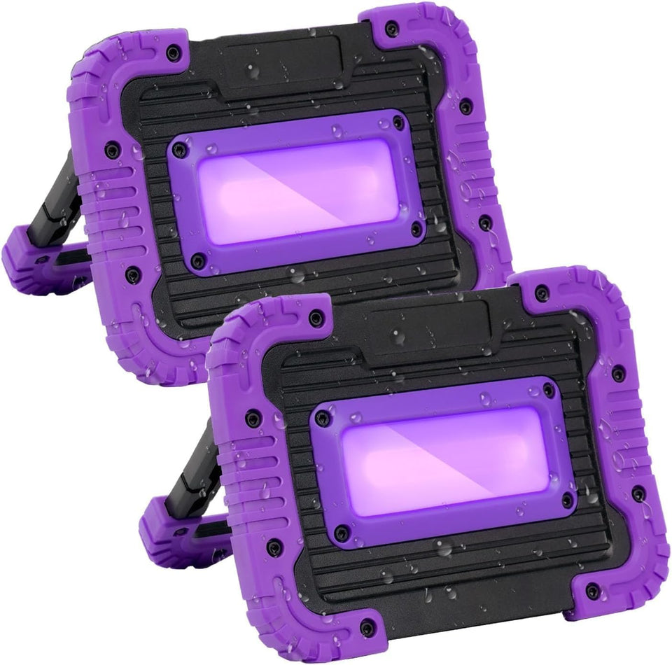 GPRK rechargeable black light with USB fast charging for quick glow.