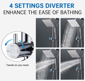 Universal 1/2-inch inlet and two outlets ensuring broad compatibility