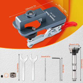 GQGP 2mm drill bit for hinge jig improves hole alignment