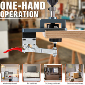 GQGP locking plate for hinge jig secures accurate positioning