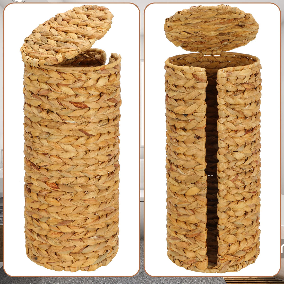 Graciadeco handmade natural materials add warmth to any bathroom.