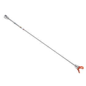 Graco 243298 tip extension in use for overhead ceiling spraying.