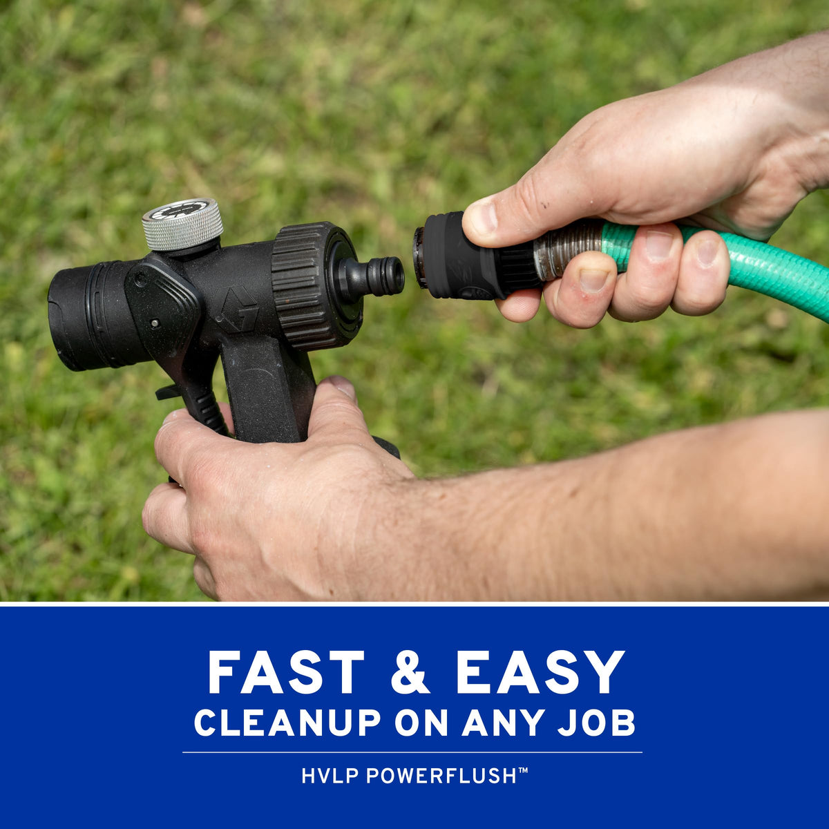 Graco EVO Plus ergonomic design reduces painter fatigue.