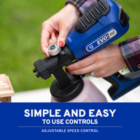 Graco EVO Plus circle spray pattern for small interior projects.
