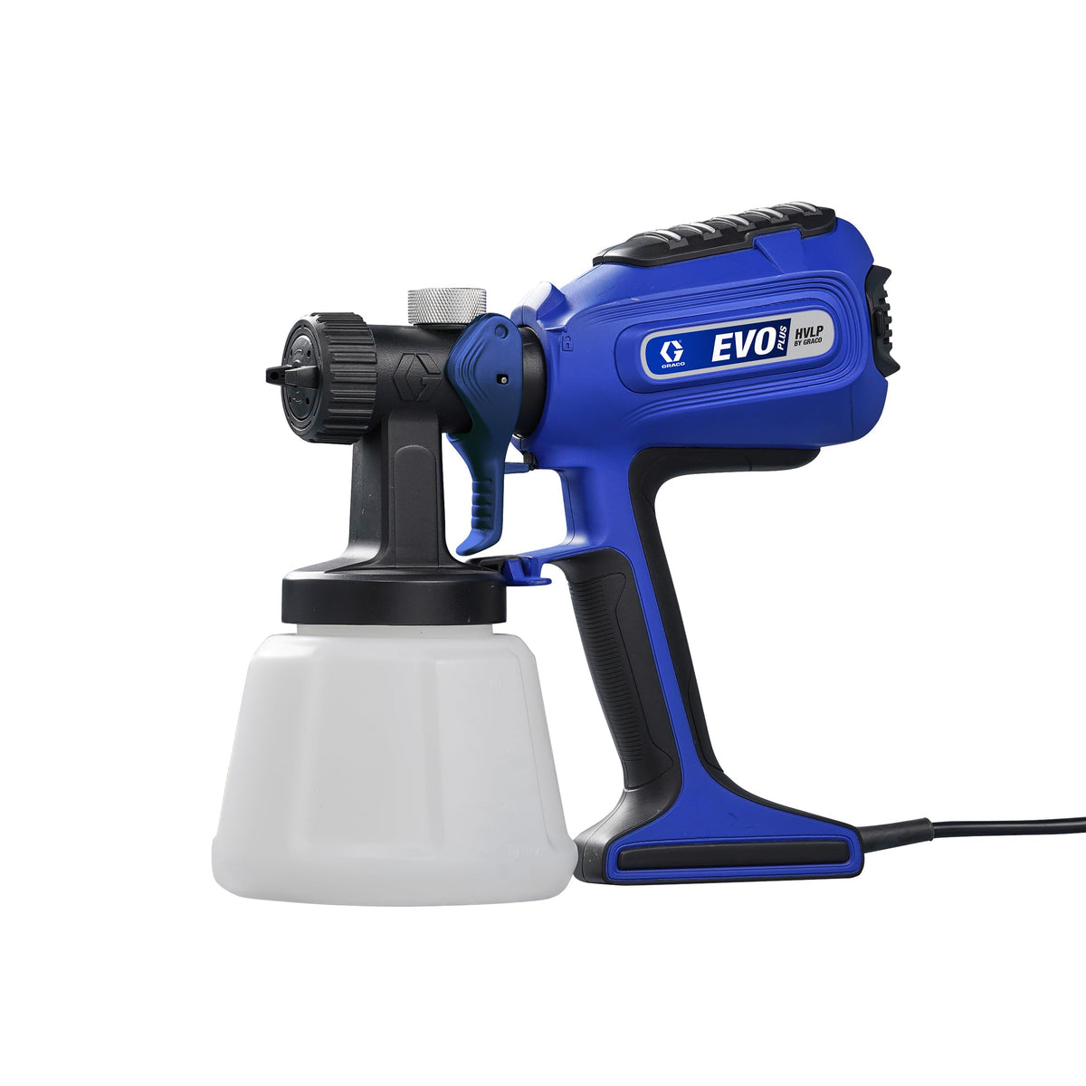 Graco EVO Plus horizontal spray pattern for precise coverage on doors.