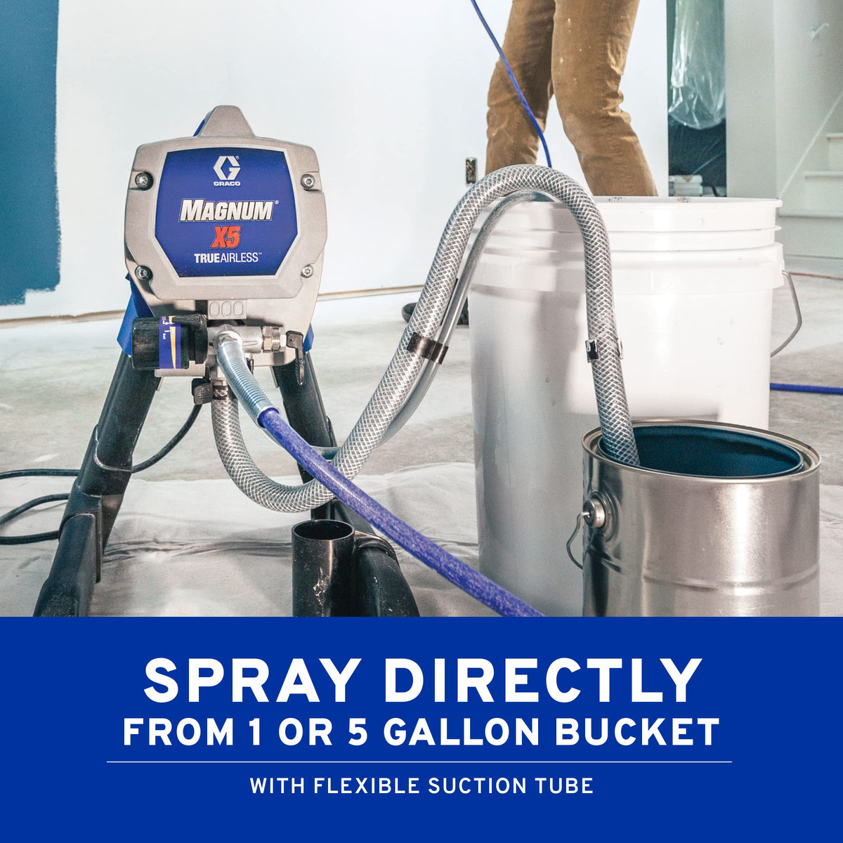 Graco Magnum X5 PowerFlush adapter for quick system cleaning
