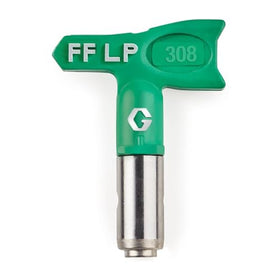 Graco FFLP308 spray tip in action enables efficient material transfer.