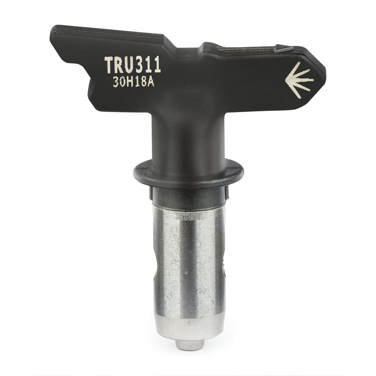 Graco TRU311 spraying thin stains demonstrates compatibility with thinner materials.