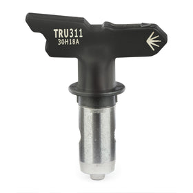 Graco TRU311 spraying thin stains demonstrates compatibility with thinner materials.
