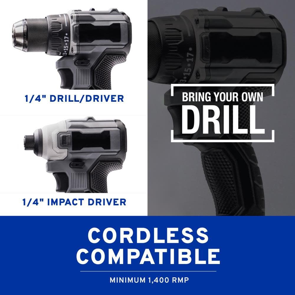 VacuValve technology enables spraying in any direction, even upside down.
